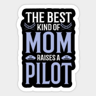 Proud Pilot Mom Pilot's Mom Fly Aviation For Her Sticker